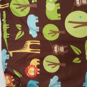 Brown Animal Print Shower Curtain